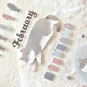 ENJO Journal-maskeringstape (1 lusmonster), 我的小日子 Mijn kleine dagen, Doorzichtige PET-tape voor dagboek, plakboek, plannerdecoratie en cadeauverpakking