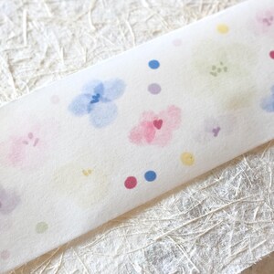 3amigos-afplaktape (1 lusmonster), pastelbloemen, washitape voor dagboek, plakboek, plannerdecoratie en cadeauverpakking
