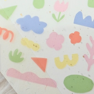 Suatelier Sticker No.1676 Plain.72, Decoration stickers, Scrapbook stickers, Journal stickers, Stationery