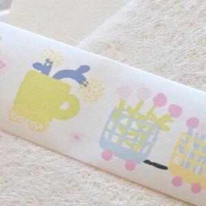 3amigos masking tape (1 lusmonster), A Happy Runaway Flower 快乐出走花花, Washi Tape voor Journaling, Scrapbooking, planner en kaartdecoratie