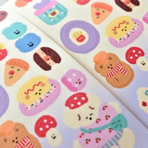 Soft Tissue Kiss-cut Sticker Tape (1 loop sample), Super Fast Food 超级快餐, for journaling, scrapbooking, planner and card decoration