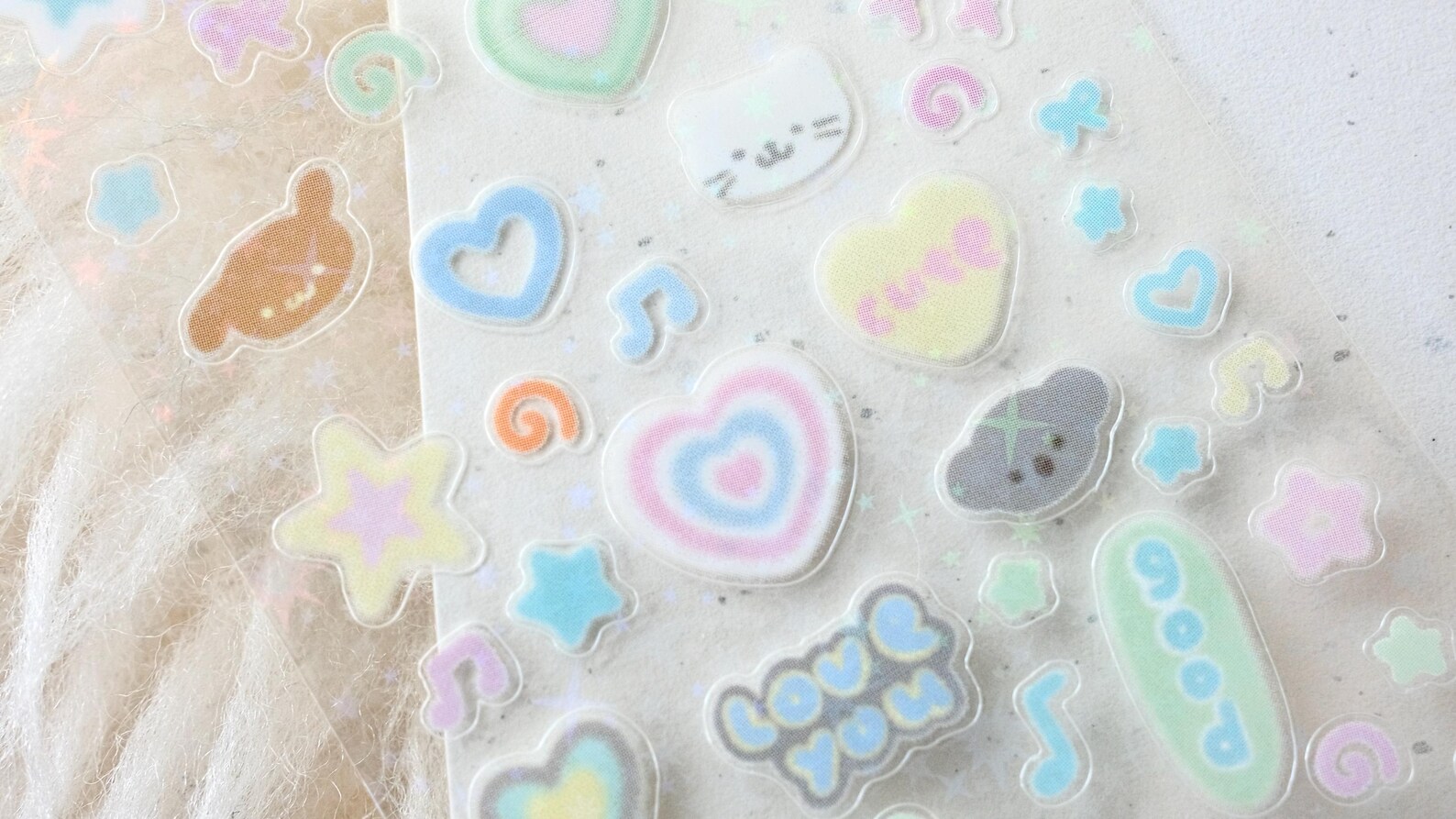 Tissue Note Sticker Soft Tissue Kiss-cut Sticker Tape (1 Loop Sample), Sweet Chips甜味碎片, for ...