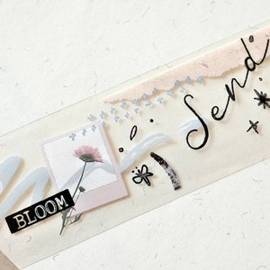 Lilis Maskeertape (1 lusvoorbeeld), Mail, Clear PET-tape voor dagboek, plakboek, plannerdecoratie en cadeauverpakking