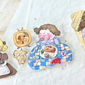 NANAKO Masking Tape (1 Schleife), süße Cici, Washi Tape, Washi Tape für Journal, Scrapbook, Planer Dekoration und Geschenkverpackung