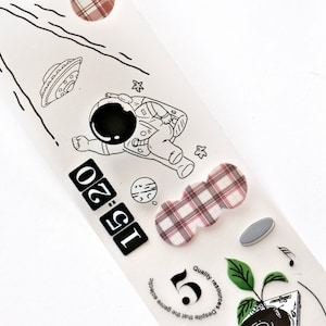 QIQIYU Masking Tape (1 Schleife), Radiostation, Matte PET Tape für Journal, Scrapbook, Planerdekoration und Geschenkverpackung