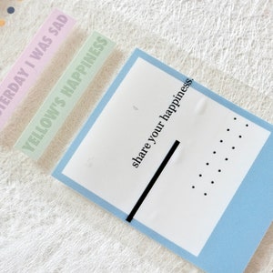 3amigos-afplaktape (1 lusmonster), kleurrijk geluk, doorzichtige PET-tape voor dagboek, plakboek, plannerdecoratie en cadeauverpakking