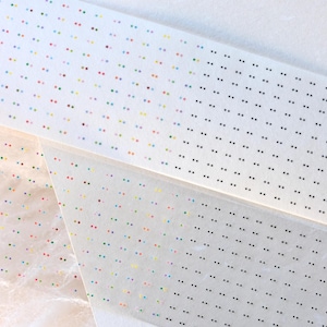 亚亚听夏Afplaktape (1 lusmonster), Rainbow Candy彩虹糖, doorzichtige PET-/washitape voor dagboek, plakboek, kaartdecoratie en cadeauverpakking