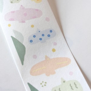 3amigos-afplaktape (1 lusmonster), pastelvogels 淡彩飞鸟 2.0, washitape voor dagboek, plakboek, plannerdecoratie en cadeauverpakking