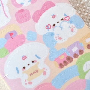 Soft Tissue Kiss-cut stickertape (1 lusmonster), Little Park, voor journaling, scrapbooking, planner en kaartdecoratie