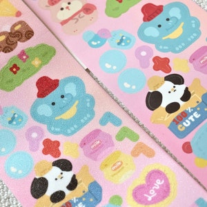 Soft Tissue Kiss-cut Sticker Tape (1 loop sample), Kettle Kindergarten 水壶幼稚园, for journaling, scrapbooking, planner and card decoration