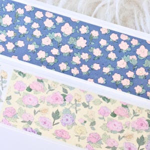 NANAKO-afplaktape (1 lusmonster), Flowers in my dream, washitape voor dagboek, plakboek, plannerdecoratie en cadeauverpakking, briefpapier