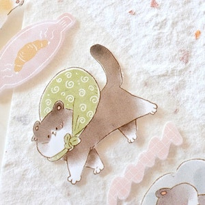 ENJO Journal-maskeringstape (1 lusmonster), 我的小生活 Mijn kleine leven, Doorzichtige PET-tape voor dagboek, plakboek, plannerdecoratie en cadeauverpakking