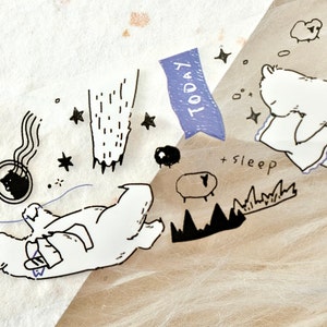 Glühwürmchen Masking Tape (1 Schleife), Is tragen ❤️ ❤️, PET Klebeband für Journal, Scrapbook, Planerdekoration und Geschenkverpackungen