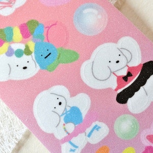 Kiss-cut stickertape van zacht weefsel (1 lusmonster), Music Club, voor journaling, scrapbooking, planner en kaartdecoratie