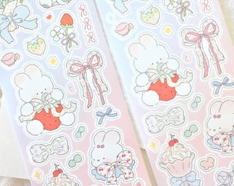 Free to fly Kiss-cut Sticker Tape (1 loop sample), tutu的礼物 Tutu&#39;s Gift, for journaling, scrapbooking, planner and card decoration