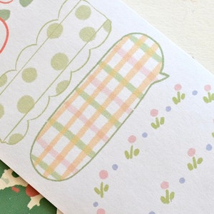 Free to Fly 羡鸟文社 Notepad sticker tape (1 loop sample), Sticky notes, voor dagboek, plakboek, planner decoratie en cadeauverpakking