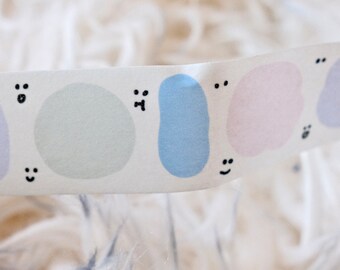 3amigos masking tape (1 loop sample), Funny Dumplings 妙趣团子2.0, Washi Tape for journal, scrapbook, planner decoration and gift wrapping