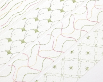 Lilis栗栗斯 Masking tape (1 loop sample), Sparkling 星星点点, Washi Tape for journal, scrapbook, planner decoration and gift wrapping