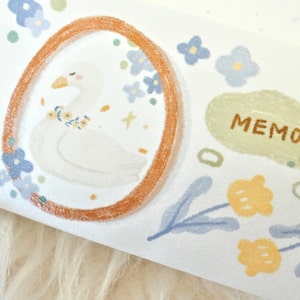 Orange Studio masking tape (1 lusmonster), 万物可爱 Alles mooi, Washi Tape voor dagboek, plakboek, plannerdecoratie en cadeauverpakking