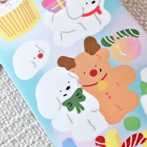 Soft Tissue Kiss-cut stickertape (1 lusmonster), Merry Christmas, voor journaling, scrapbooking, planner en kaartdecoratie