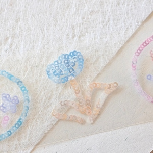 3amigos masking tape (1 lusmonster), paillettenbloemen 亮片花花, heldere PET-tape voor journaling, scrapbooking, planner en kaartdecoratie