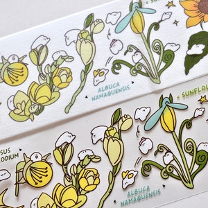 Boom+Boom Masking Tape (1 Schlaufe), Bab's Garden Trip 巴卜的花园 liebsten Washi Tape für Journaling, Scrapbooking, Kartendekoration
