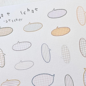 BIEGUAN Kiss-cut Aufkleber (1 Blatt), Chat Chat, Papieraufkleber, Dekorationsaufkleber, Scrapbookaufkleber, Journalaufkleber, Briefpapieraufkleber