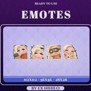 Gemma Monster Hunter Wilds Emotes  || Twitch, Discord || Transparent PNG Emote