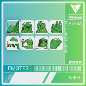 Emotes do Kermit no Twitch e Discord