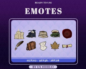 Dark Academia || Twitch, Discord || Transparentes PNG Emote