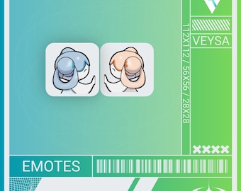 Palworld Amione Pair Touch || Twitch, Discord || Transparent PNG Emote