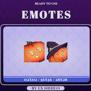 Cute Pumpkins || Animated || Twitch, Discord || Transparent PNG Emote