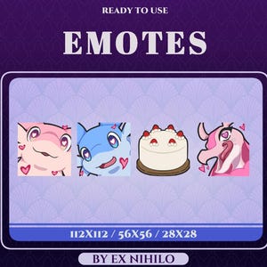 Palword V-Day Emotes || Twitch, Discord || Transparent PNG Emote