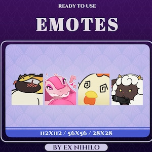 Palworld Emotes || Animated || Twitch, Discord || Transparent PNG Emote