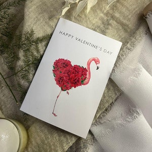 cartes de voeux Saint-Valentin pliables a6, cartes florales, cartes de fleuriste, étiquettes de cadeaux, mini-cartes pliables, cartes aquarelles, carte de Saint-Valentin