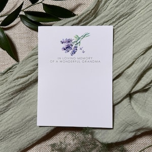 Tarjetas de recuerdo de floristería, tarjetas con mensajes florales, tarjetas funerarias, fundas de celofán transparente, tarjetas de homenaje, tarjetas conmemorativas, recuerdo de la abuela