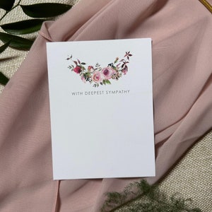 Cartes de fleuriste du souvenir, cartes à message florales, cartes de funérailles, pochettes transparentes en cellophane, cartes d'hommage, cartes commémoratives, sincères condoléances
