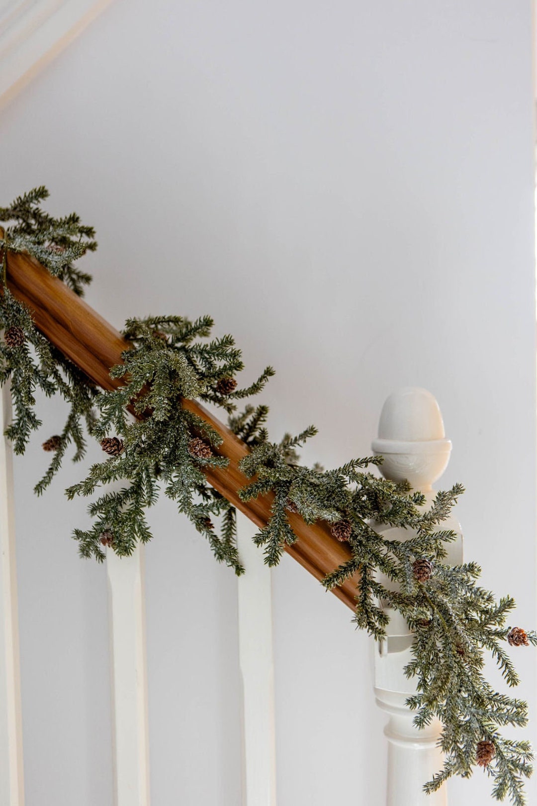 Frosted Pine Luxury Faux Garland Etsy UK