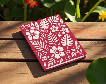 Orchid Bloom Journal: Tropical Island Floral Notebook, Hardcover