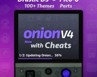 256GB Miyoo Mini Plus OnionOS SD Card ONLY - Drastic - Pico-8 - Ports - Cheats - Box Art