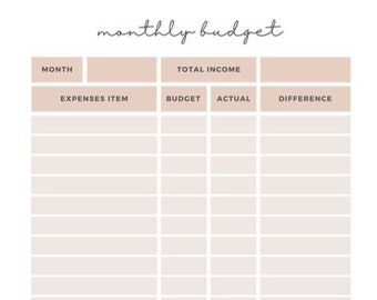Printable Cute Blue Monthly Planner - Etsy
