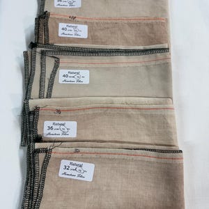 Natural Hand Dyed Linen by Hometown Fibers