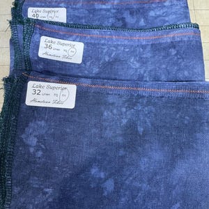 Lake Superior Hand Dyed Linen by Hometown Fibers