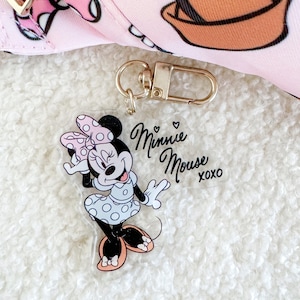 Minnie Maus Schlüsselanhänger, Minnie Schlüsselanhänger, Disney Taschenanhänger, Disney Schlüsselanhänger, Micky Schlüsselanhänger, Disneyland Schlüsselanhänger