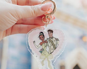 Bayou Lovers Bag Charm, Tiana Keychain, Tiana Bag Charm, Princess and the Frog, Disney Keychain, Disney Princess Keychain, Disney Keychain