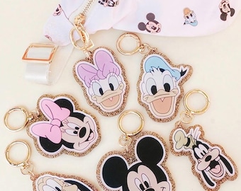 Sensationeller Sechs Freunde Schlüsselanhänger, Mickey Schlüsselanhänger, Minnie Schlüsselanhänger, Disney Taschenanhänger, Disney Schlüsselanhänger, süßer Schlüsselanhänger, Disneyland Schlüsselanhänger