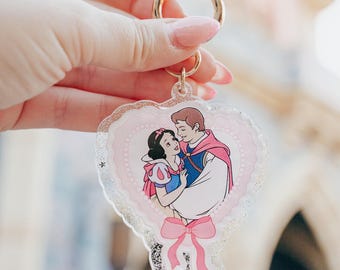 Fairest of Them All Bag Charm, Snow White Keychain, Snow White Bag Charm, Disney Princess Keychain, Disney Bag Charm, Princess Bag Charm