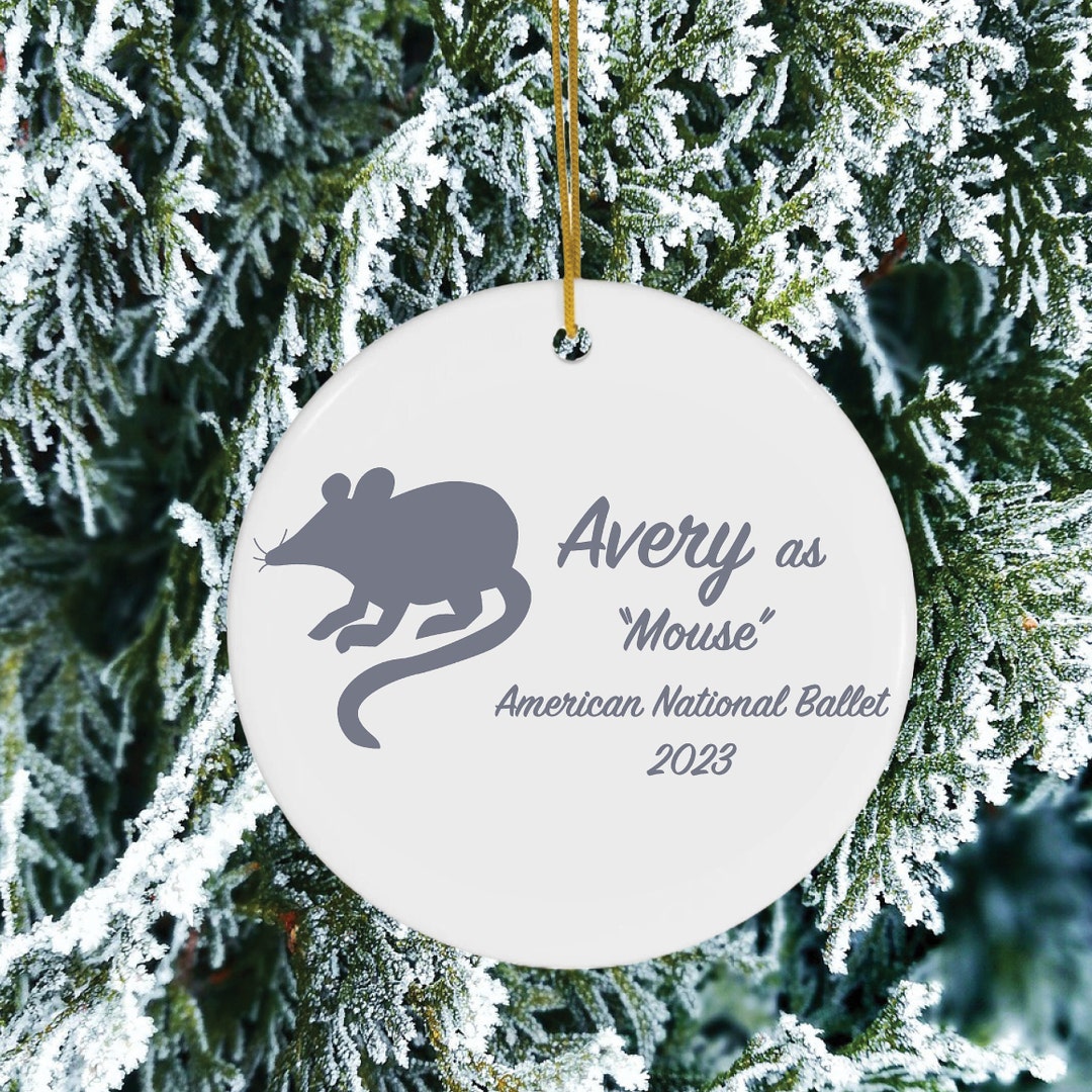 Personalized Nutcracker mouse Ornament Ceramic Etsy