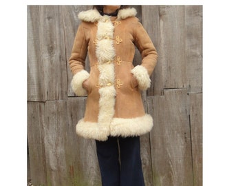 Veste Afghane Vintage Y2K – Taille 12/14 – Style Penny Lane, Hippie, Boho, Glam