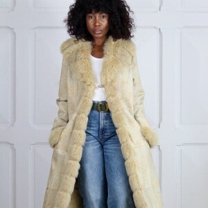 White Fur Trim Coat Etsy Australia
